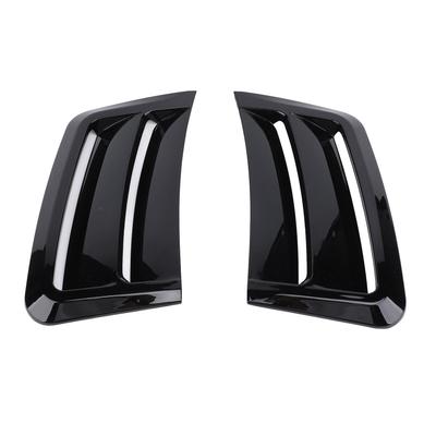 Set Zijroosters voor Voorbumper Glanzend Zwart Sportieve Look Verbeterde Aerodynamica voor C-Klasse W204