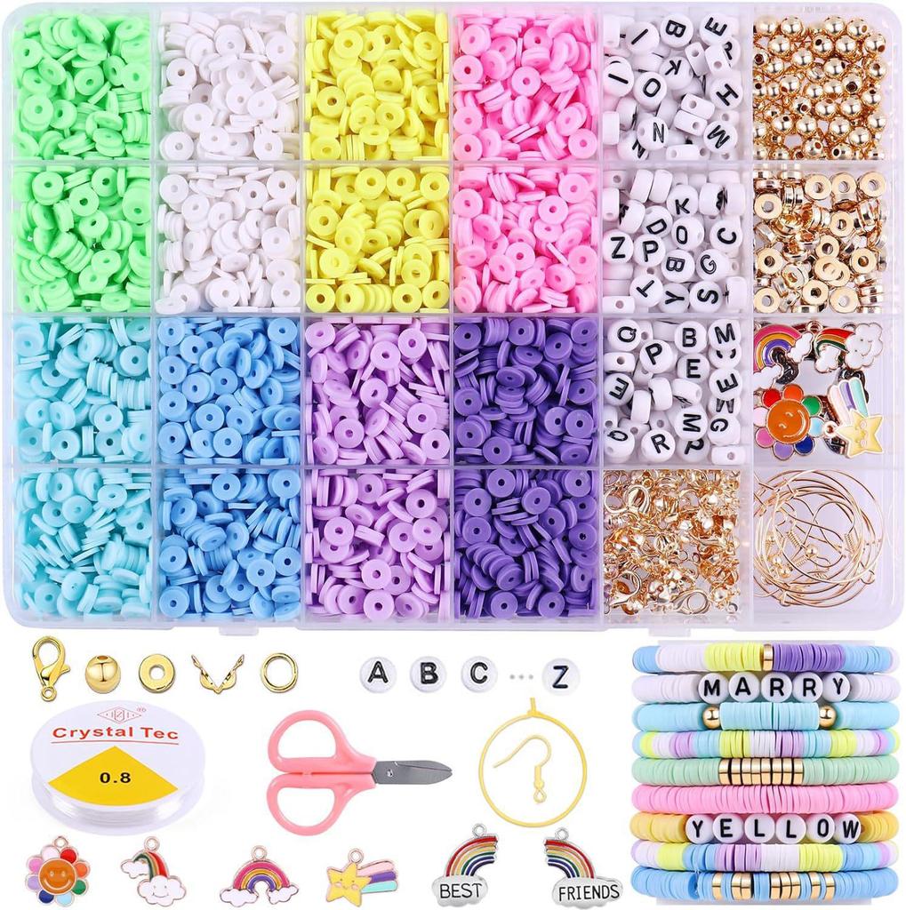 Cross-Border Polymer Clay Beading Set: DIY Bracelet Accessories & Loose Beads