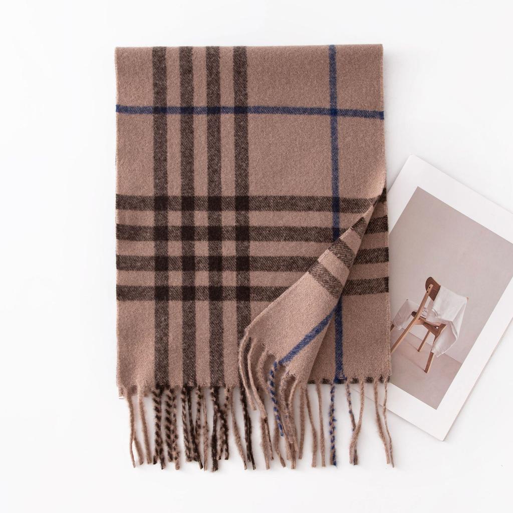 Commuting Imitation Cashmere Scarf Fashionable and Elegant Scarf Versatile Scarf for Women Warm and Cold Proof Shawl