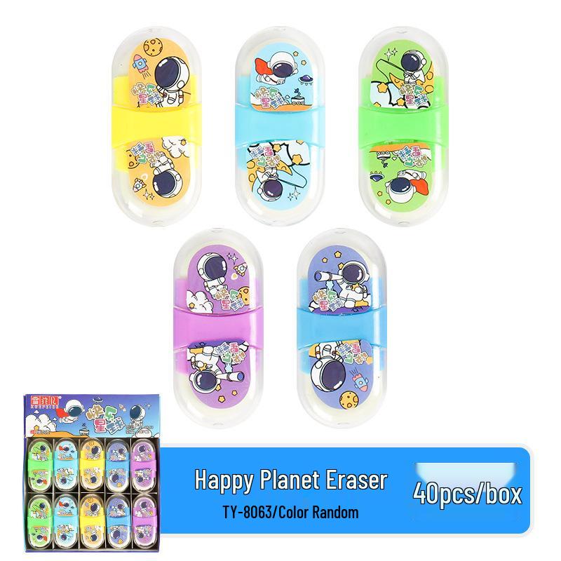 Double-sided Push-Retractable 2B/4B Eraser, Miffy No-Marks No-Dust. Cartoon USB Eraser TY-8063