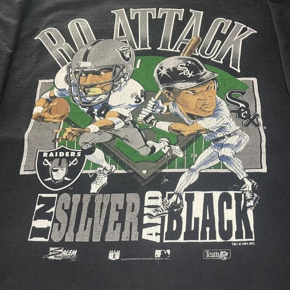 Bo Attack Bo Jaskson Los Angeles Raiders NFL Football Black S-5XL Unisex T-Shirt