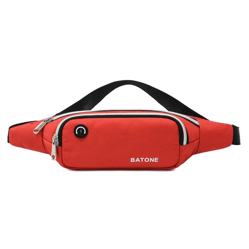 Casual Sports Women's Oxford Shoulder Bags Waterproof Light Men's Waist Crossbody Bag Simple Double-layer Female Handbags Purse