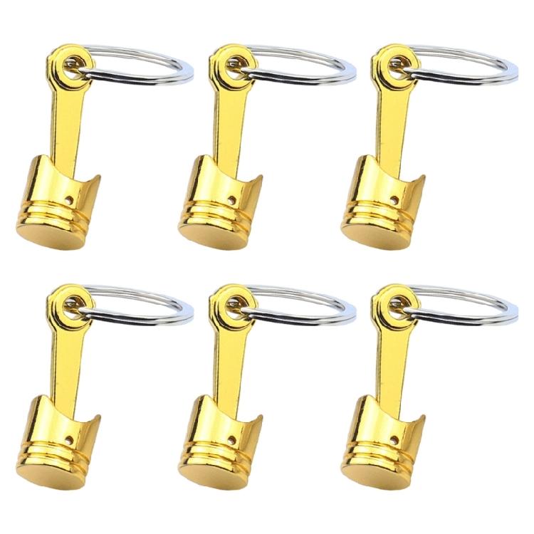 Mechanical Inspired Metal Keychain with Narrow Cap Compact Key Organization Metal Texture Suitable for Daily Use
