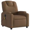 VidaXL Fauteuil Inclinable de Massage Électrique, Chaise de Relaxation avec Dossier et Repose-pied Réglables, Siège de 3204360