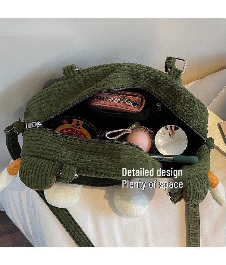 Niche Design Cute Cartoon Tote Bag - Women's Large Capacity Autumn/Winter Shoulder & Crossbody Bag