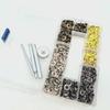 Metal Four-Hole Snap Fastener Tool Set with Four-Color Invisible Mother-Child Buckle (100 Pieces, Types 831 & 633)