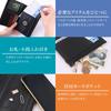 Lazx Passport Passport PU Coin Large Capacity Case, Cover, Skimming-Proof, Leather, Purse, Slim, (Black)