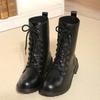Autumn and winter new British Martin boots thick heel women's boots retro couple boots generation