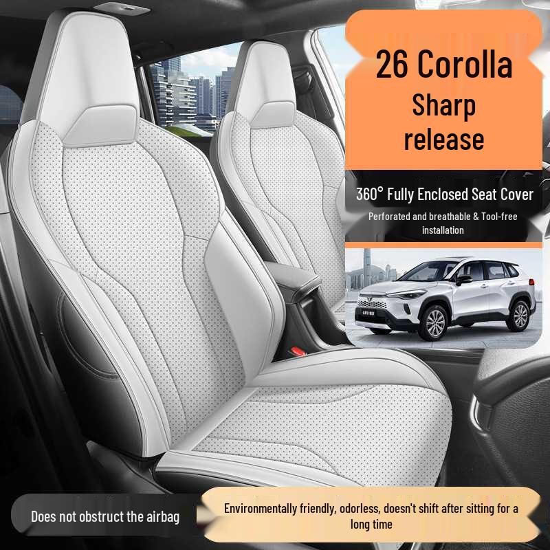 Toyota Corolla Ruifang Seat Covers: 26 Models, All-Season, Full Leather Wrap, Universal Cushion Cover.