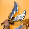 45cm PU Kratos Katana Damascus Sword Real Size Japanese Katana Athena Blade Chaos God of War 4 Cosplay Prop Samurai Toy Gift