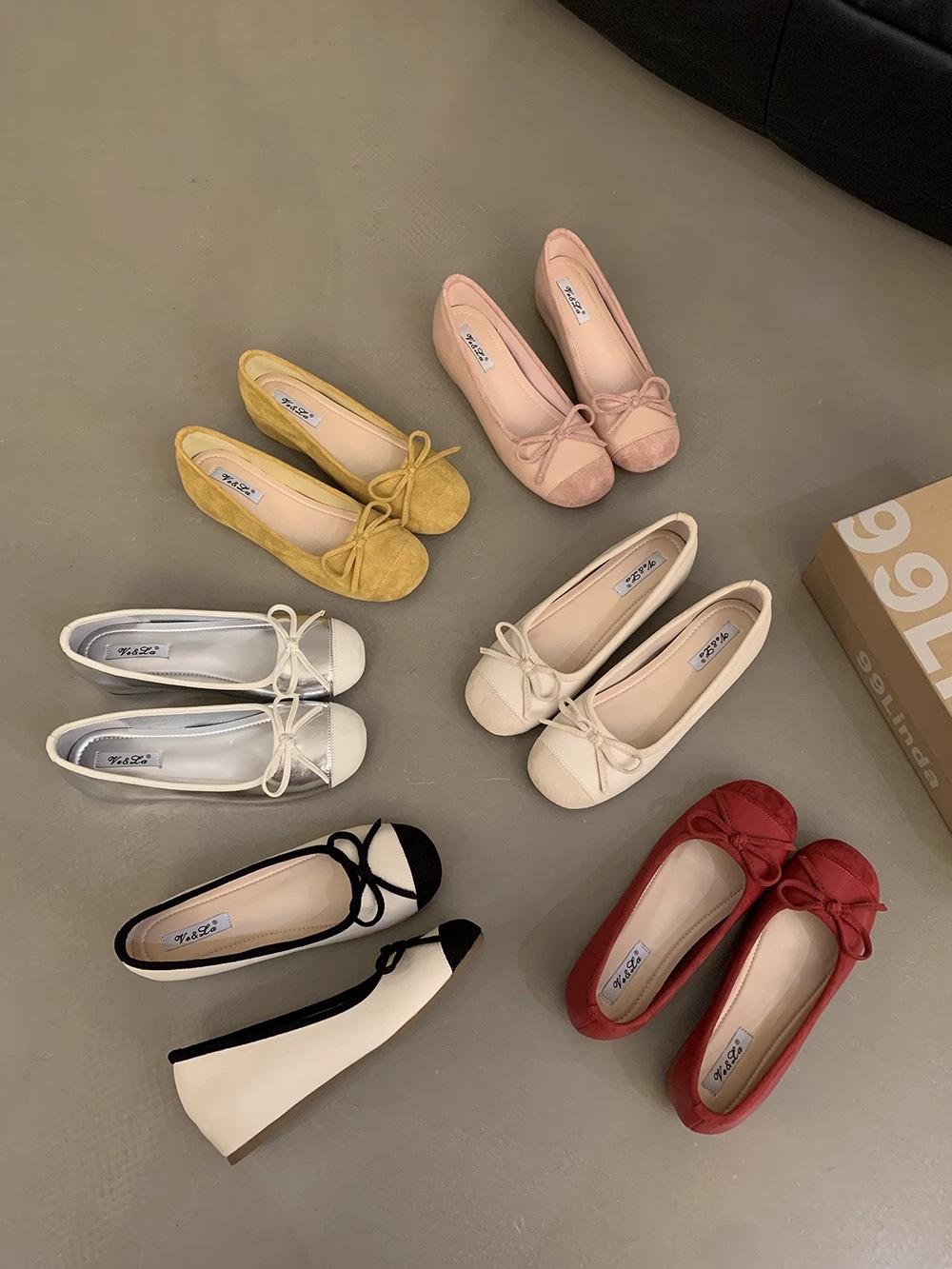 

Французские серебряные туфли-конфеты легкие женские туфли летние ночные вечерние туфли с накладными каблуками внутренняя высота увеличивается бант балетки одиночные туфли женская сумка голова 39