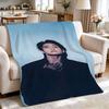 Stylish Male Idol Against Starry Background Theme Printed Blanket Soft Comfortable Throw Blanket For Living Room Kids Room Party Decor Memorial Gift