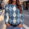 Women's Slim Fit Long Sleeve Round Neck T-Shirt Casual Basic Top for Everyday Wear