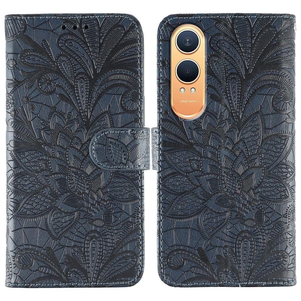 For OnePlus Nord CE4 Lite 5G Case Lace Flowers PU Leather Flip Wallet Phone Cover