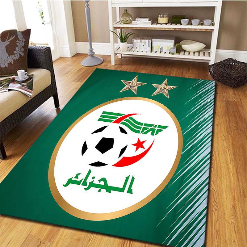 Algeria National Football Team Carpet Rug for Living Room Bedroom Home Sofa Decoration,Kids Play Non-slip Floor Mat