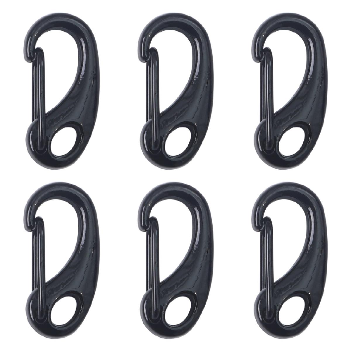 

Сплав карабина крючок застежка-лобстер крючки триггер клипсы пряжки для DIY ювелирные изделия изготовление браслет ожерелье ключевые аксессуары 4pcs чёрный
