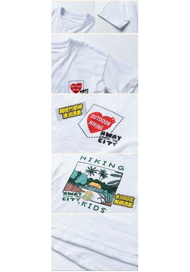 Japanese Kids' T-shirt: Quick-Dry Bamboo Cotton Short Sleeve for Boys and Girls