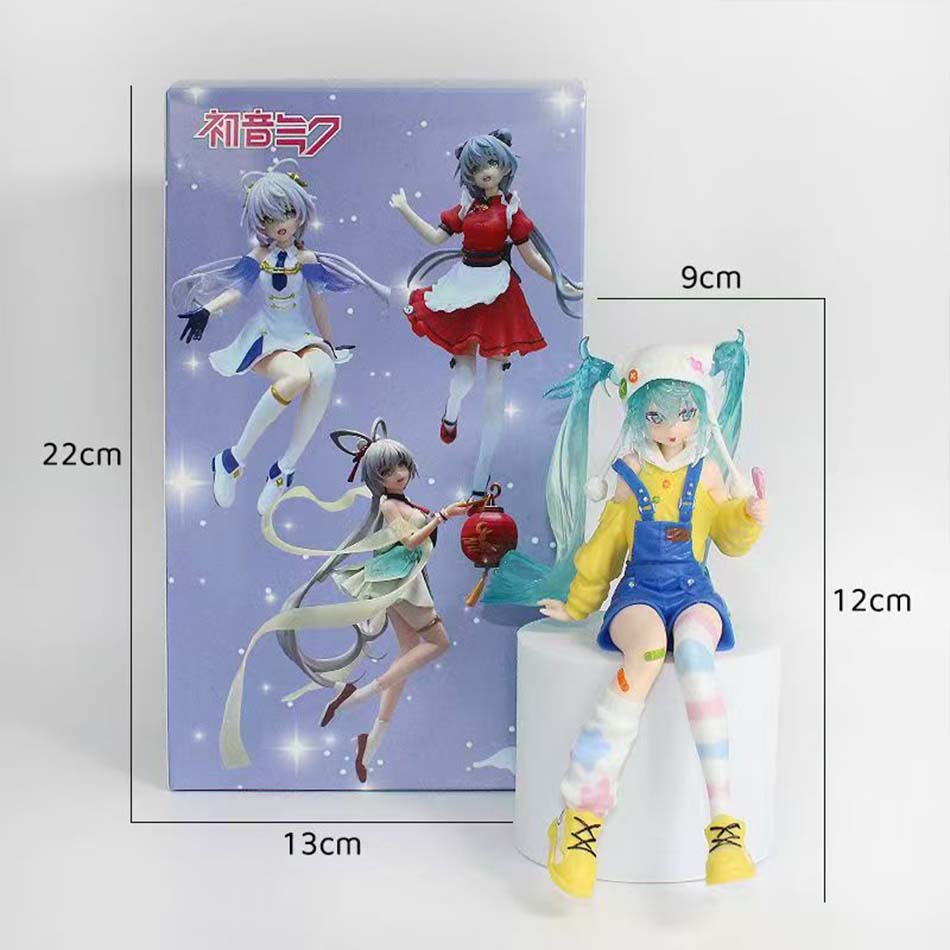 New In Stock FuRyu Noodle Stopper Hatsune Miku -Lollipop Ver.- PVC 15CM Anime Action Figures Model Collection Toy