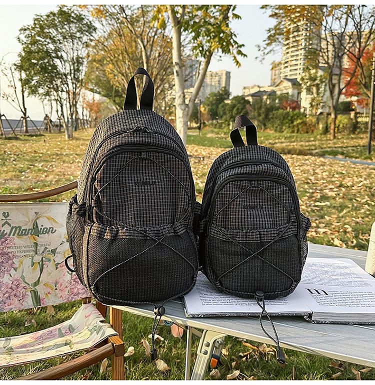 Schoolbag Double Shoulder Messenger Bag Men's and Women's Outdoor Sports Small Backpack Water-proof Hiking Bag Cycling Breast Bag Hiking Bag
