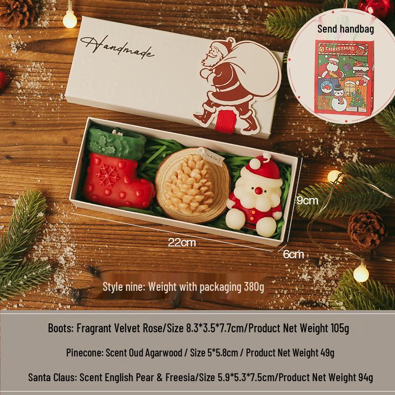 Handmade Christmas Scented Candle Gift Box