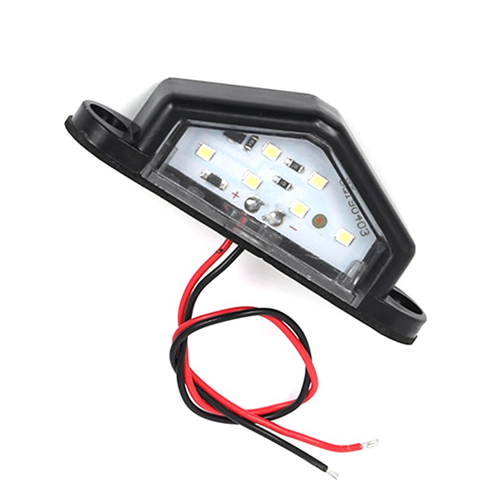 12V Car Truck LED License Number Plate Light Lamp Trailer Rear Tail Light White LED Number Plate Lamp