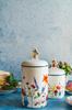 Ceramic Jar Container For Food Storage 1.25L Pan Flower
