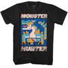 Monster Hunter Video Game Scray Black Adult T-Shirt Tee