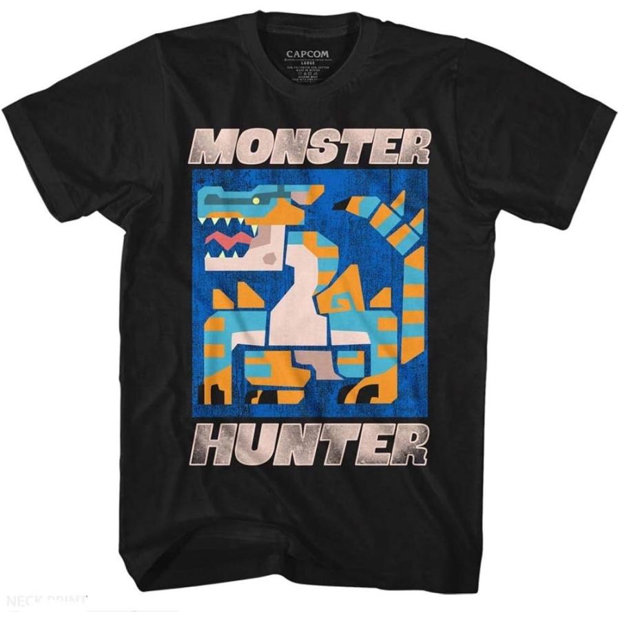 Monster Hunter Video Game Scray Black Adult T-Shirt Tee XXXXXL чёрный