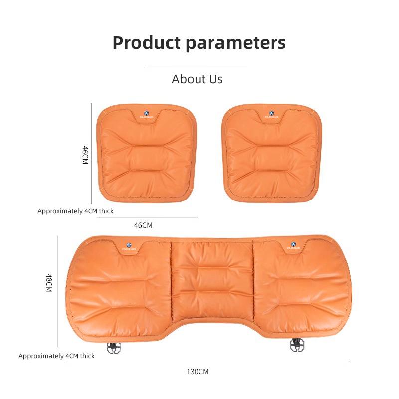 Hub Caps Car Soft Seat Cushion Front Rear Cover Protector Pad Leather Auto Interior For Volkswagen VW T-Cross Passat Polo Arteon