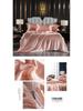 Japanese Style Silky Solid Color Bedding Set - Includes Sheet and Two Pillowcases for a Cool, Nude Sleeping Experience in Summer.