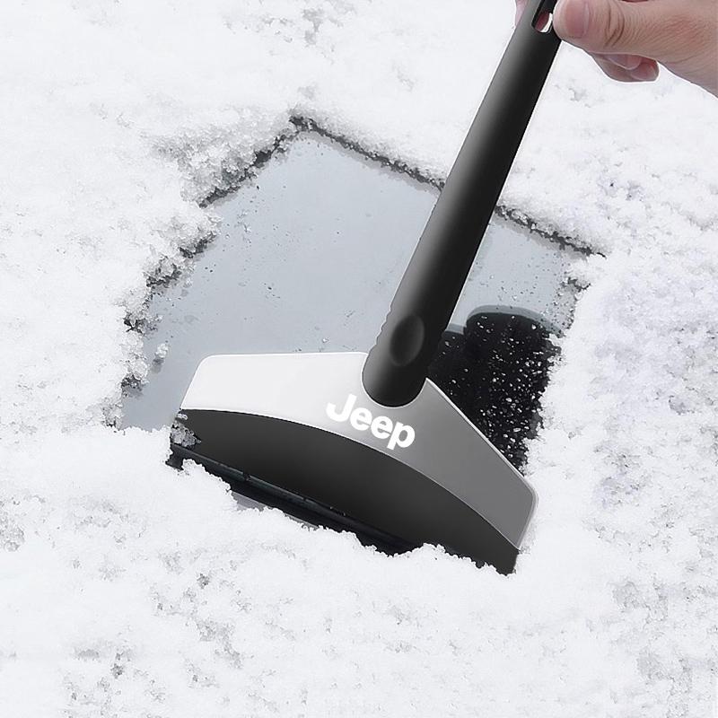 Car Snow Brush Cleaning Shovel Glass Ice Scrapers Tool Accessories For Jeep Renegade Wrangler Gladiator Cherokee Compass Patriot AKR1