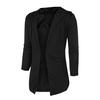 Men Splicing Hooded Solid Trench Coat Jacket Cardigan Long Sleeve Outwear Blouse
