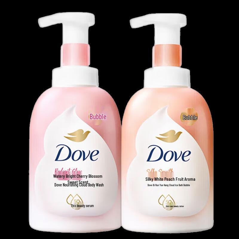 Dove Cherry Blossom & Peach Foaming Body Wash Set