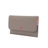 Lanvin en Bleu Carla Thin-Diameter Long Wallet, Light Gray, Size F