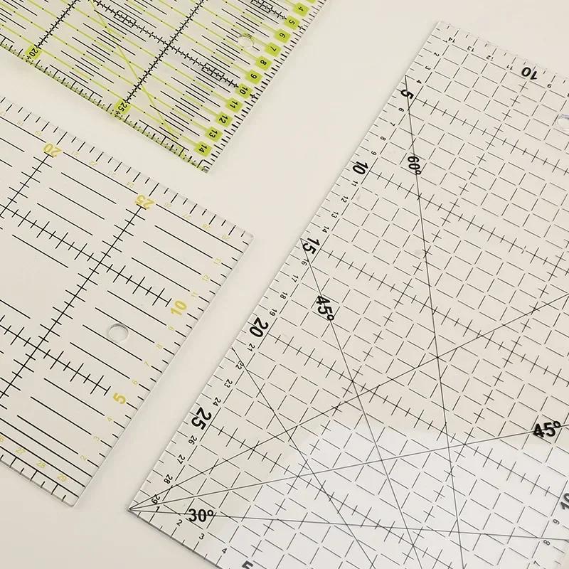 1pc Patchwork Ruler Quilting Tools Sewing Patchwork Rulers Fabric Cloth Cutting Ruler Drawing Ruler Tailor Sewing Accessories