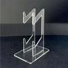 Clear Acrylic Gaming Controller Stand Small Vertical Storage Smooth Surfaces Holds 2 Controllers Universal Fit for Game