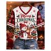 Women's v-neck short-sleeved T-shirt casual fashion