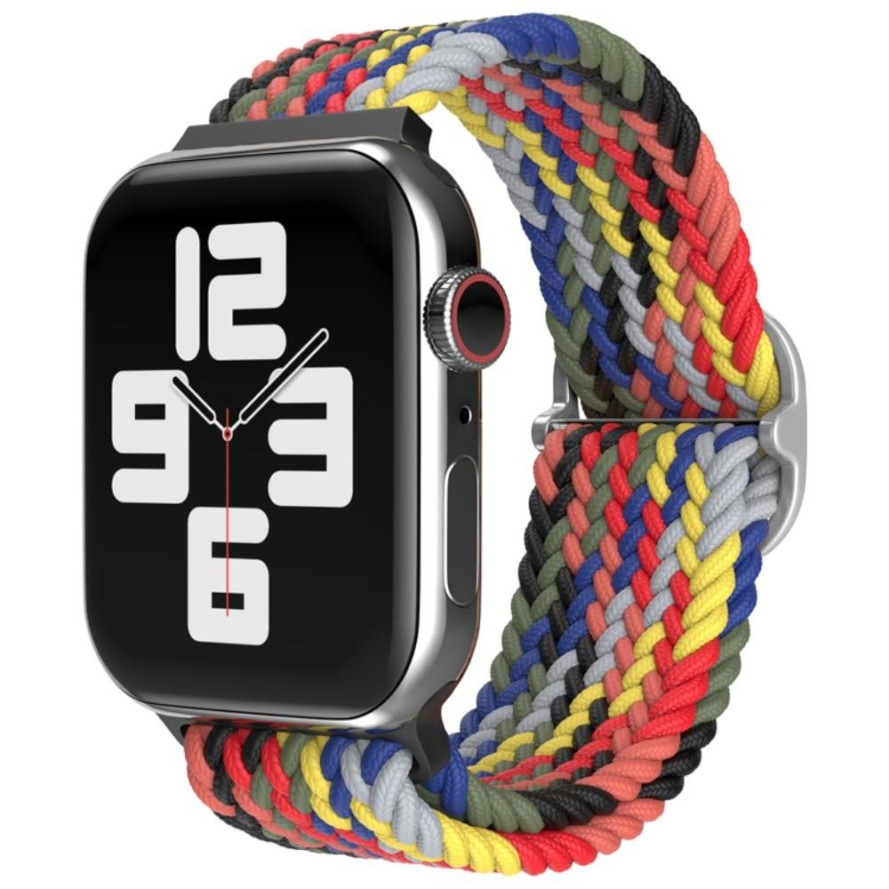 Braided Bracelet for Apple Watch Ultra 3 2 49mm 11 10 42/46mm Nylon Elastic Belt Bracelet for 9 8 7 41mm/45mm 6 5 4 SE3 40/44mm