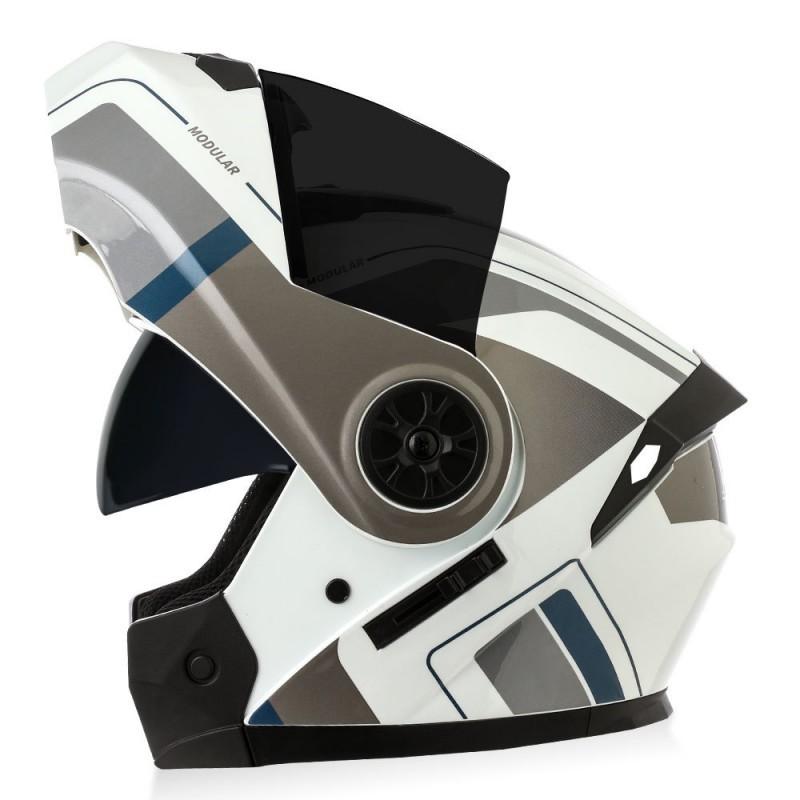 BLD Factory-direct Electric Motorcycle Helmets With Dual Lenses Removable Detachable Cycling Men Women