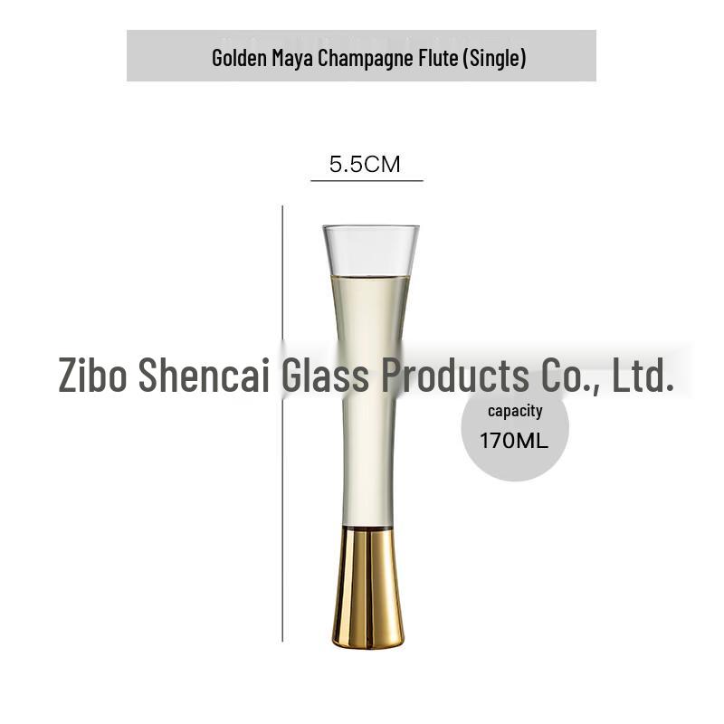 LISM Gold Maya Champagne Flute