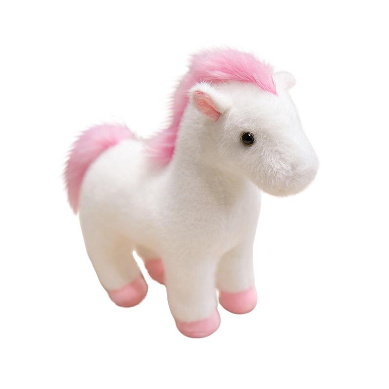 Four-color Pony Doll Pony Plush Toy Simulated Foal Doll Children's Companion Doll