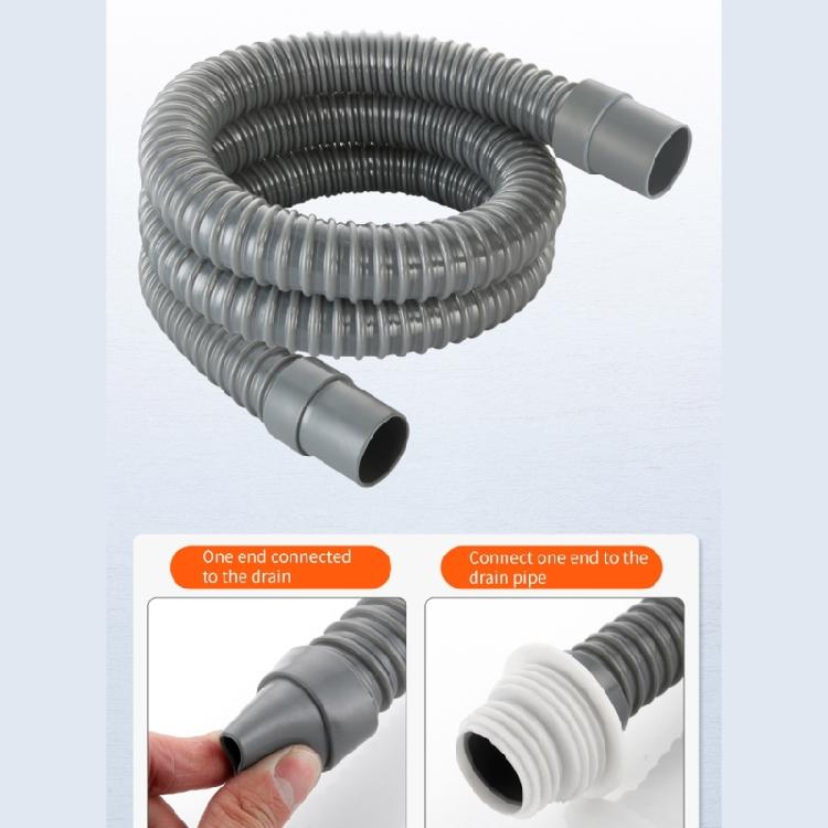 Corrosion Resistant 70cm/100cm PVC Drain Hose Flexible Plumbing Pipe Bendable Pipe for Bathroom & Kitchen Application