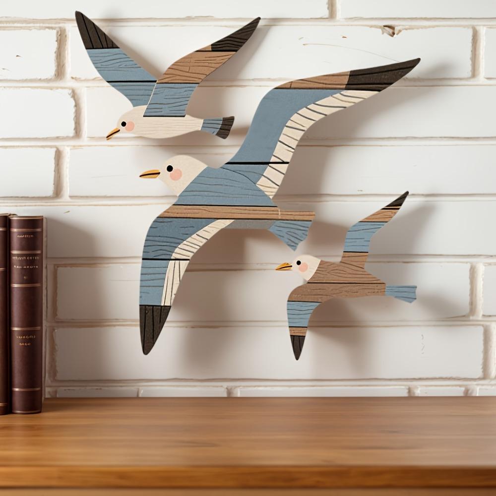 Vintage Style Seagull Wall Decorations Flying Gull Shape Seagull Pendant  Home Decoration