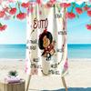 Mafalda Print Beach Towel, Large Soft Quick Dry Towel for Beach Camping Swimming
