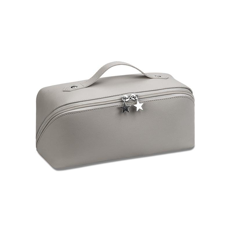 Large Travel Cosmetic Bag For Women Leather Makeup Organizer Female Toiletry Kit Bags Make Up Case Storage Pouch Luxury Lady Box