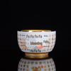 Gilded Ceramic Hundred Blessings Kung Fu Teacup