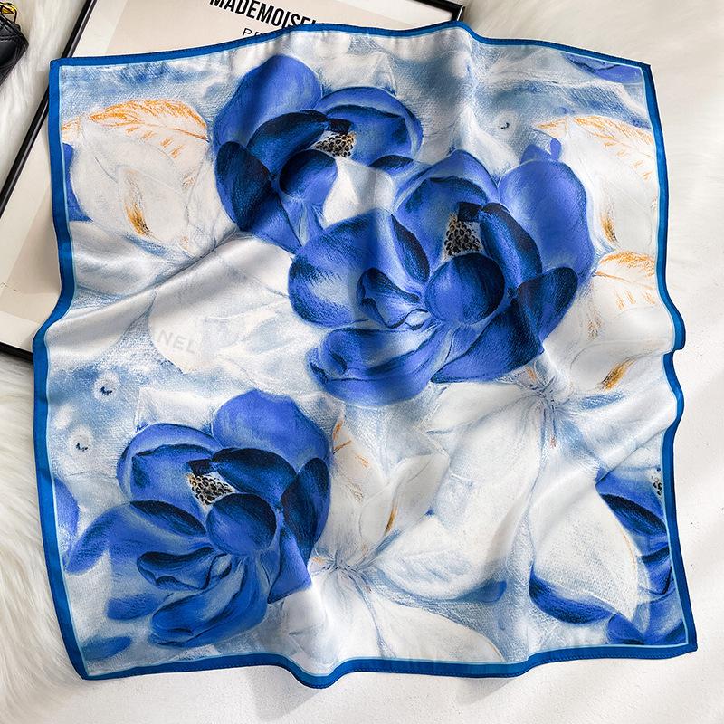 Fashion 100% Real Silk Scarf Women Square Shawls Wraps for Ladies Foulard Scarves Pashmina Female Hijab Bandana bufanda Kerchief