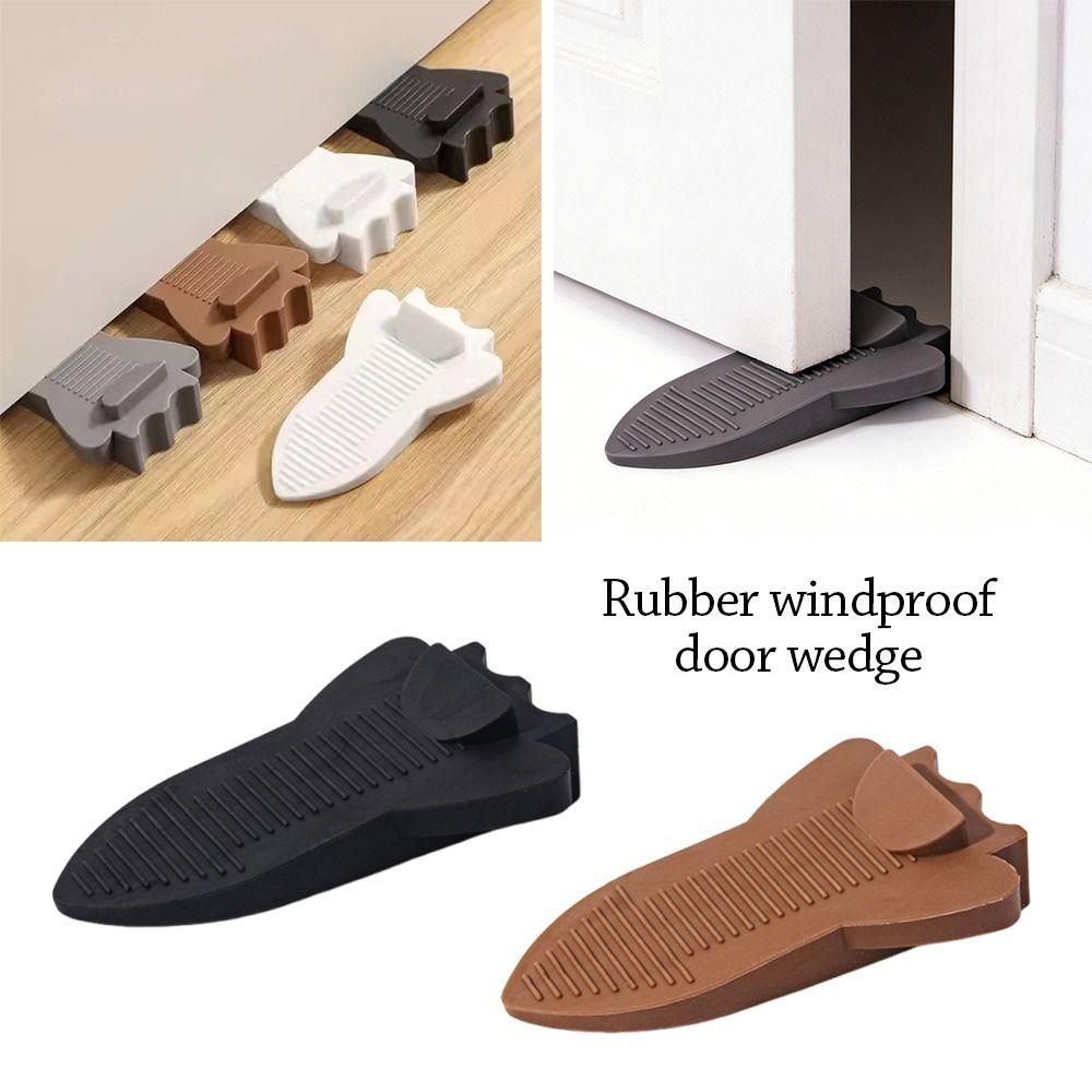 Invisible No Drilling Door Stopper Floor Mounted Door Holders Door Stop Wedges  for Door Bottom