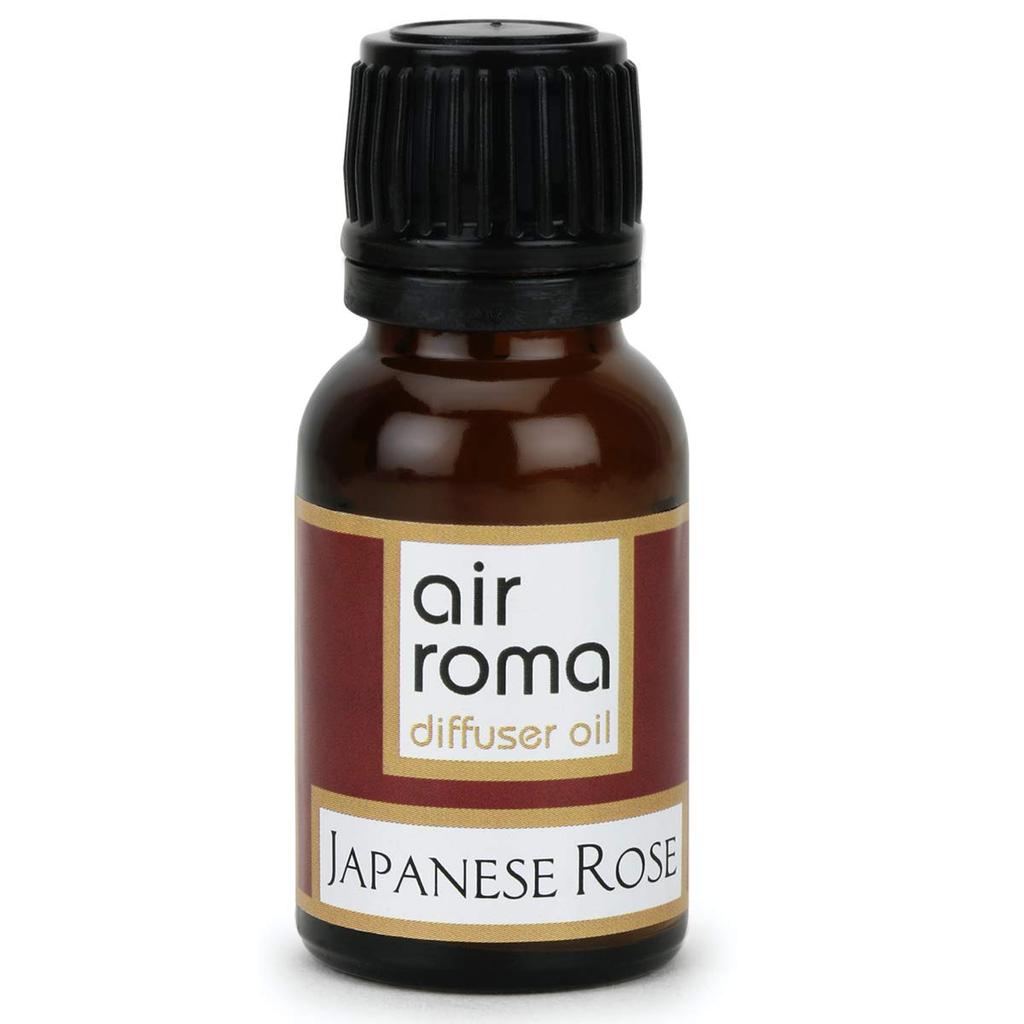 AIR-ROMA Air Roma Blue Ceramic Aroma Diffuser Burner With 10Ml Japanese Rose Oil & 2 Pcs Candles | Strong & Long-Lasting Aroma | Ceramic Aro