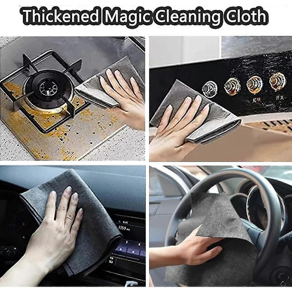 Thickened Magic Cleaning Cloth, Large Microfiber Glass Cleaning Cloth Rags, Reusable Magic Streak Free Miracle Cleaning Cloths, For Cleaning Windows